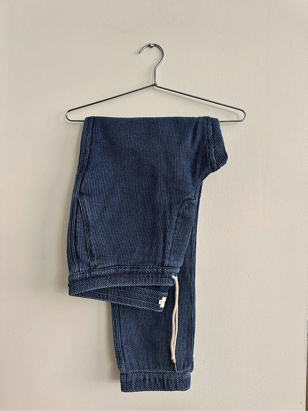 Taylor Stitch The Apres Pant Ribbed Jogger Pants in Blue